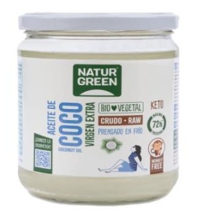Aceite Virgen De Coco 1ª Presion Frio 200 Gramos Bio Naturgreen