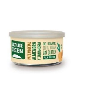 Pate Vegetal Con Almendra Y Zanahoria 125 Gramos Bio Naturgreen