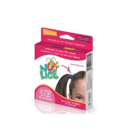 No Lice Coletero Anti-Piojos Rosa/Azul 4Ud. No Lice