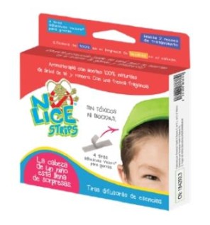 No Lice Strips Tiras Auto-Adhesivas Antipiojos 2Ud No Lice