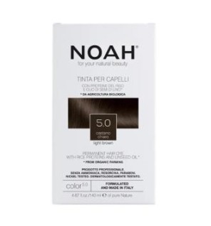 Tinte Capilar Castaño Claro, 140 Ml (5.0) Noah