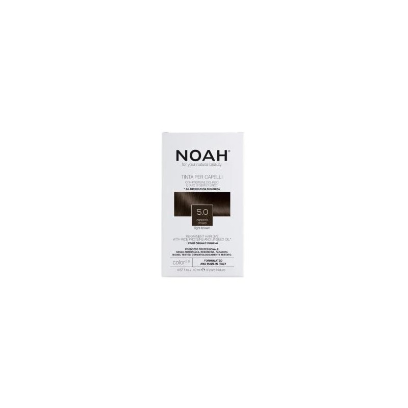 Tinte Capilar Castaño Claro, 140 Ml (5.0) Noah Tinte Capilar Castaño Claro, 140 Ml (5.0) Noah