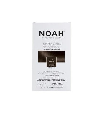 Tinte Capilar Castaño Claro, 140 Ml (5.0) Noah