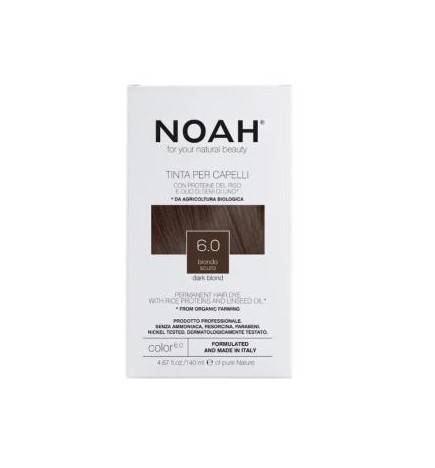 Tinte Capilar Rubio Oscuro, 140 Ml (6.0) Noah
