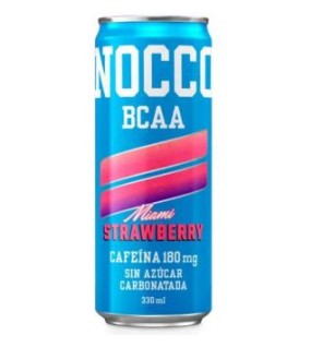 Bebida Energetica Bcaa  Miami Fresa 330 Ml Nocco