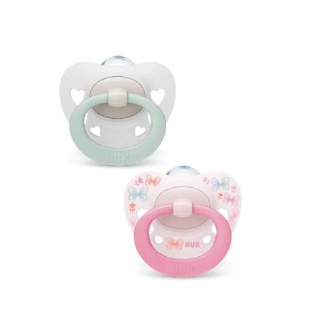 Chupete Signature 0-6 Silicona 2Ud. Nuk