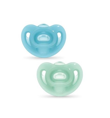 Chupete Sensitive 0-6 Silicona 2Ud. Nuk