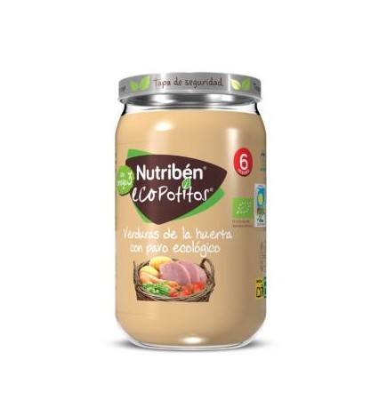 Nutriben Eco Potito Verduras Huerta Pavo 235Gr +6M Nutriben