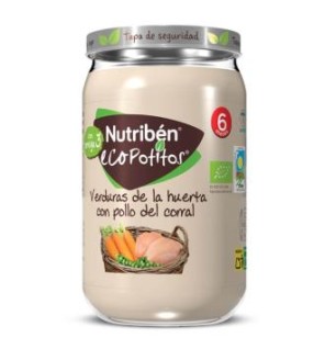 Nutriben Eco Potito Pollo Corral Verduras 235G +6M Nutriben