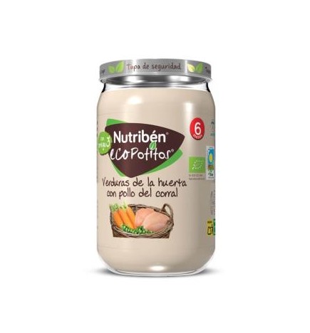 Nutriben Eco Potito Pollo Corral Verduras 235G +6M Nutriben