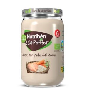 Nutriben Eco Potito Pollo Corral Arroz 235 Gramos+6M Nutriben