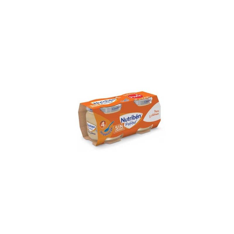 Nutriben Potito Pera Platano 2X120 Gramos+4M Nutriben Nutriben Potito Pera Platano 2X120 Gramos+4M Nutriben