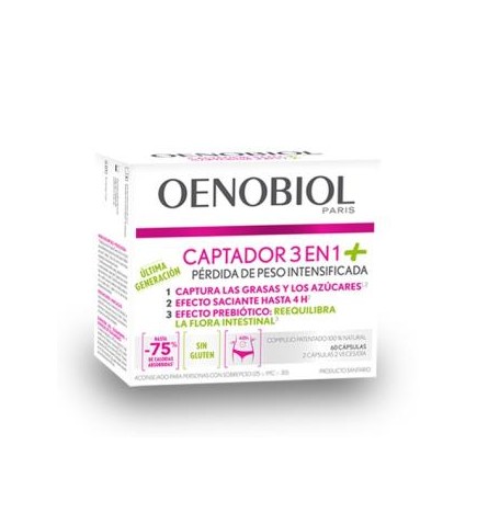Oenobiol Captador 3 En 1 Plus 60 Comprimidos Oenobiol