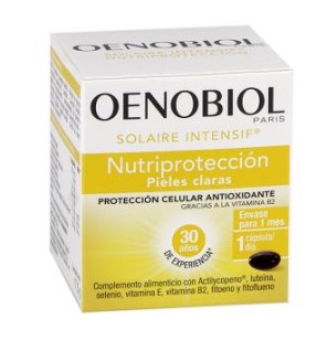 Oenobiol Solaire Intensif Piel Sensible 30 Capsulas Oenobiol