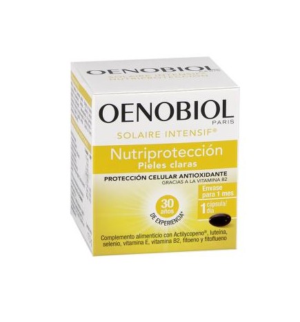 Oenobiol Solaire Intensif Piel Sensible 30 Capsulas Oenobiol