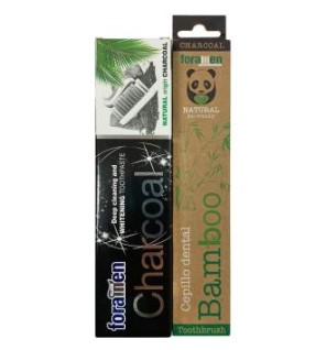 Pack Charcoal Crema 75 Ml + Cepillo Dental Bamboo Oradent