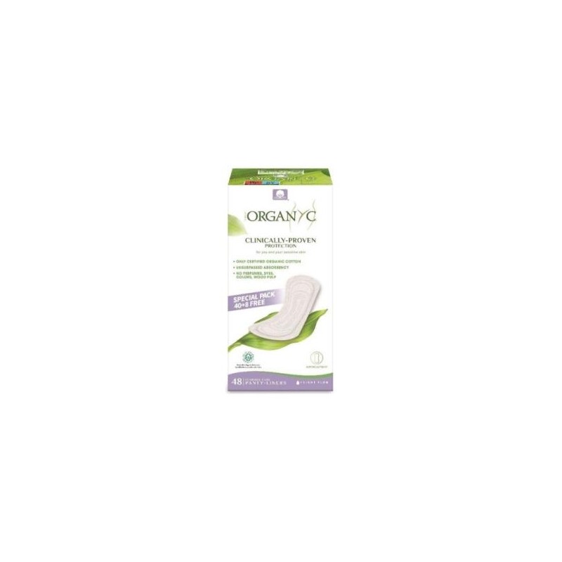 Salvaslip Ultrafino Organyc Pack 48 Un Organyc