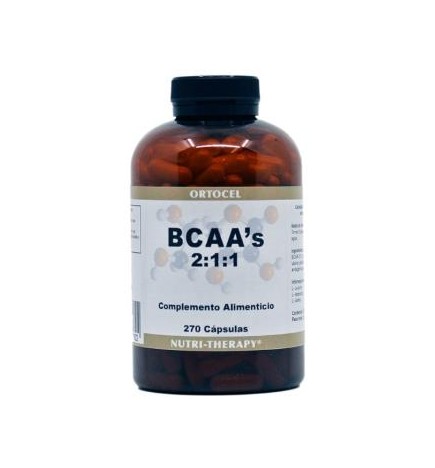 Bcaa 2:1:1 270 Capsulas Ortocel Nutri-Therapy