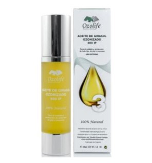 Aceite Girasol Ozonizado 600Ip Airless 50 Ml Ozolife Biocosmetica Y Nutricion