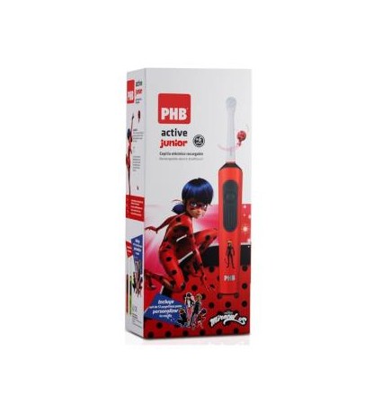 Phb Cepillo Elec Junior Ladybug +6 Anos Rojo Phb