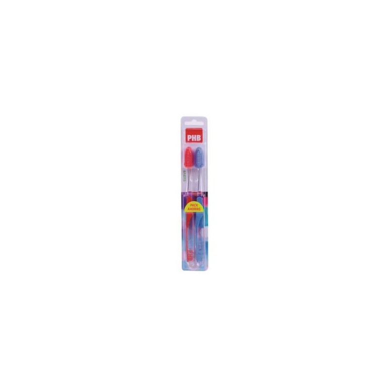 Phb Cepillo Dental Plus Suave Adulto Duplo Phb