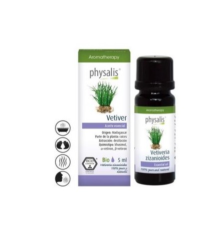 Vetiver Aceite Esencial 5 Ml Bio Physalis