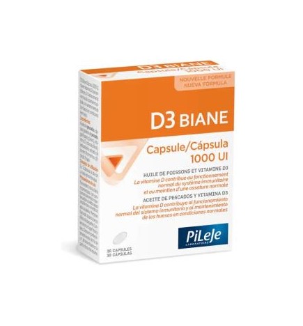 D3 Biane 1000Ui 30 Capsulas Pileje