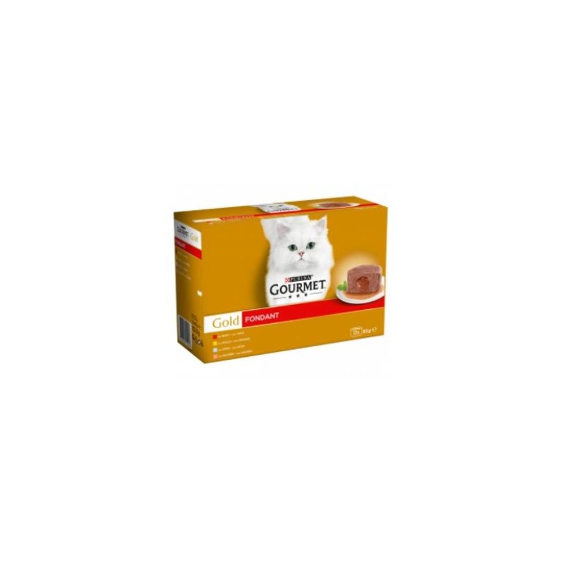 Gourmet Gold Fondant Buey Atun Salmon 12X85 Gramos Purina Vet Gourmet Gold Fondant Buey Atun Salmon 12X85 Gramos Purina Vet