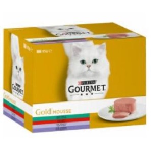 Gourmet Gold Mousse Ternera Caja 24X85Gr Multipack Purina Vet