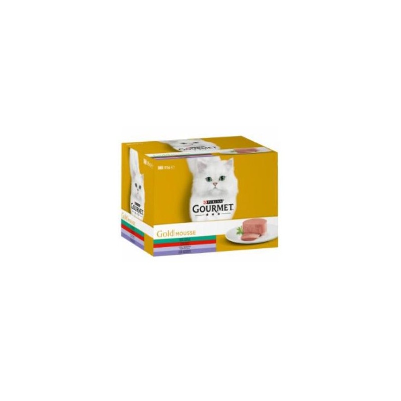 Gourmet Gold Mousse Ternera Caja 24X85Gr Multipack Purina Vet Gourmet Gold Mousse Ternera Caja 24X85Gr Multipack Purina Vet