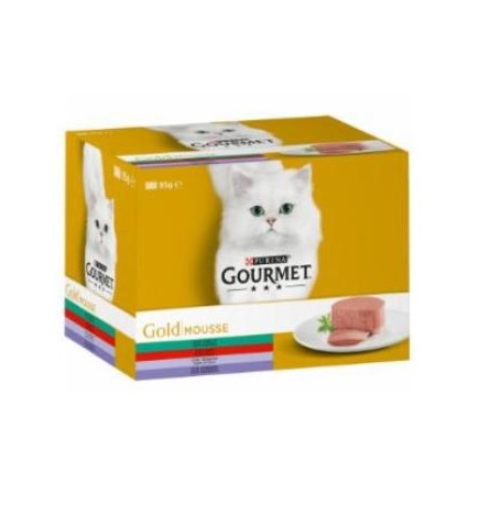 Gourmet Gold Mousse Ternera Caja 24X85Gr Multipack Purina Vet