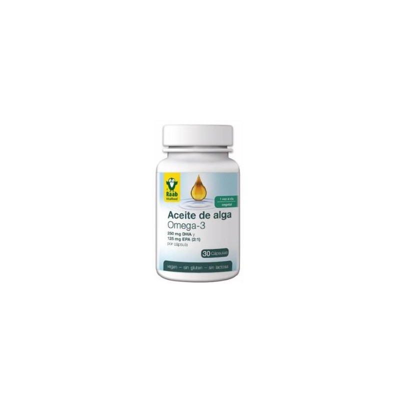 Aceite De Alga Omega 3 1183Mg 30 Capsulas Sg Vegan Raab Vitalfood