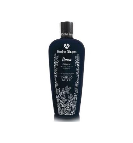 Balsamo Acondicionador Henna Color Negro 400 Ml Radhe Shyam