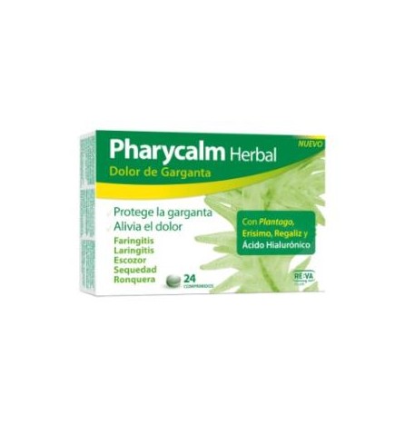Pharycalm Herbal Dolor De Garganta 24 Comprimidos Reva