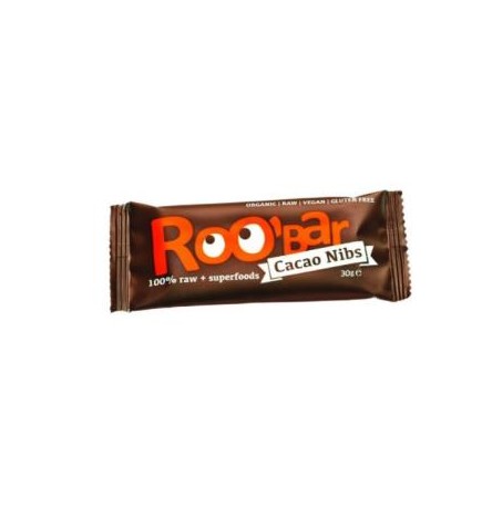 Barritas  Cacao-Almendra Bio 30 Gramos Roo´Bar