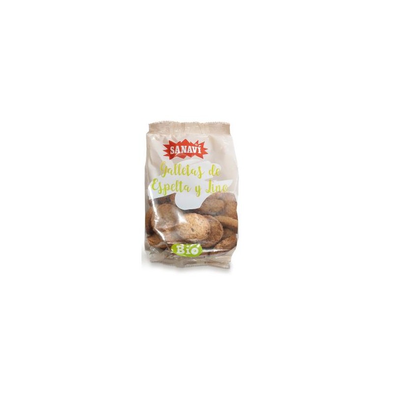 Galletas De Espelta Y Lino 200 Gramos Bio Vegan Sanavi Galletas De Espelta Y Lino 200 Gramos Bio Vegan Sanavi
