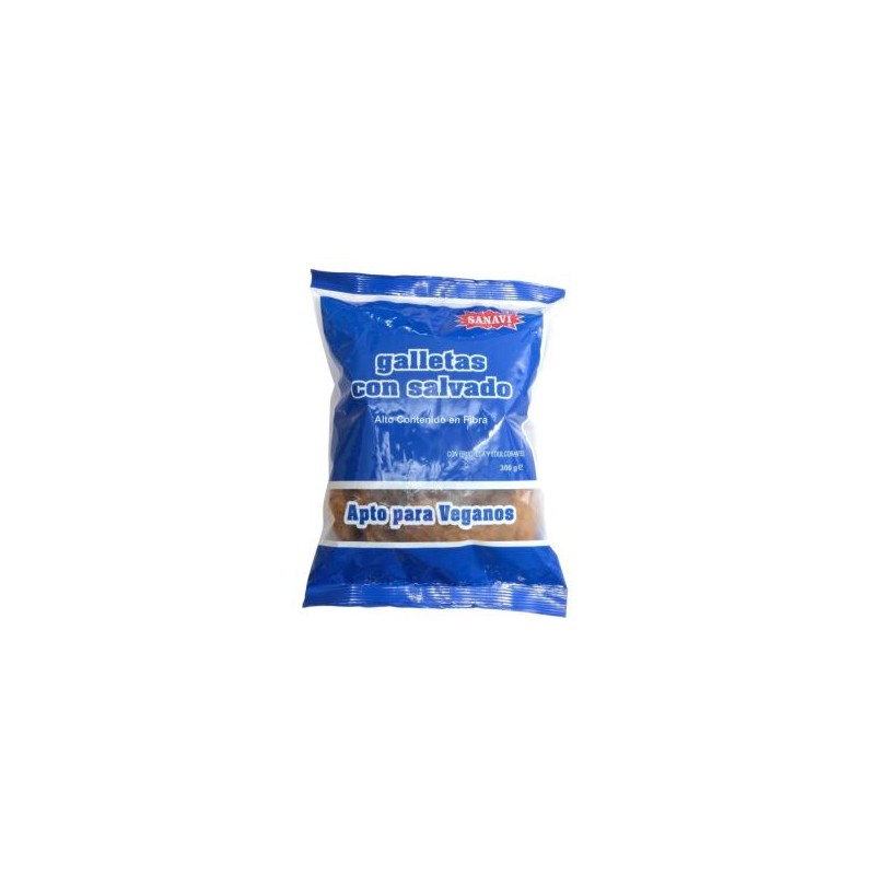 Galletas Dieteticas Con Salvado 300 Gramos 12Uds Sanavi