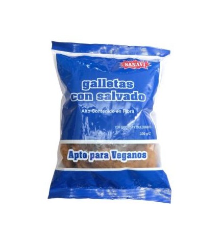 Galletas Dieteticas Con Salvado 300 Gramos 12Uds Sanavi