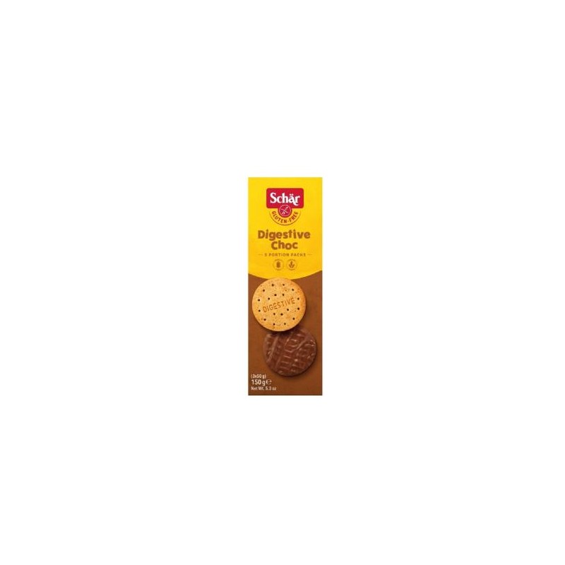 Galletas Digestive Choco 150 Gramos Sg Schar