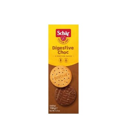 Galletas Digestive Choco 150 Gramos Sg Schar