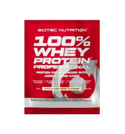 100% Whey Protein 30G Vainilla-Frutas Del Bosque Scitec Nutrition