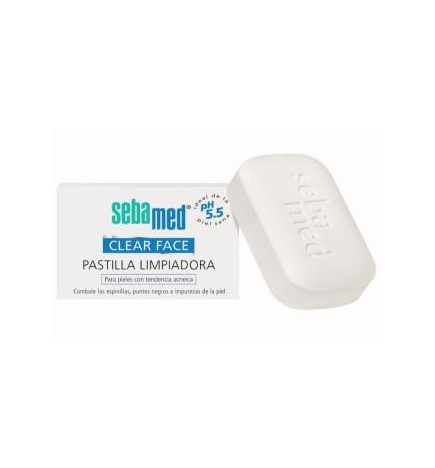 Clear Face Jabon Pastilla Piel Grasa 100 Gramos Sebamed