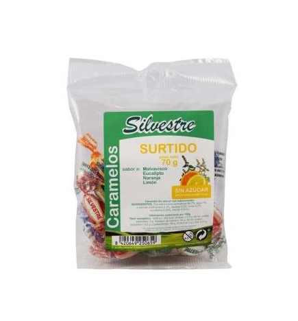Caramelos Surtidos Sin Azucar 70 Gramos Silvestre