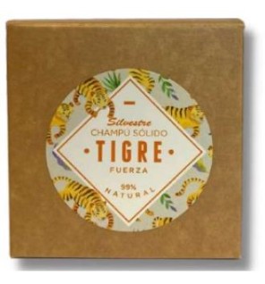 Champu Solido Tigre Fuerza 80 Gramos Silvestre