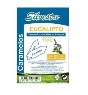 Caramelos De Eucalipto Azucar De Caña 150 Gramos Silvestre