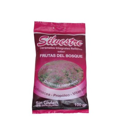 Caramelos Rellenos De Frutas Bosque Azucar 100 Gramos Silvestre