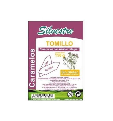 Caramelos De Tomillo Azucar De Caña 150 Gramos Silvestre