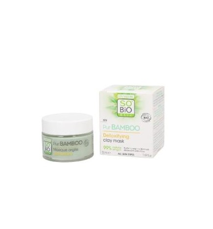Mascarilla Facial Detox Pur Bamboo Arcilla 50M Bio So´Bio Etic