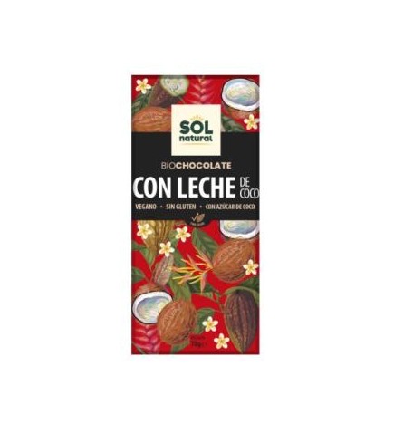 Tableta Chocolate Con Leche De Coco Bio 70 G Sol Natural