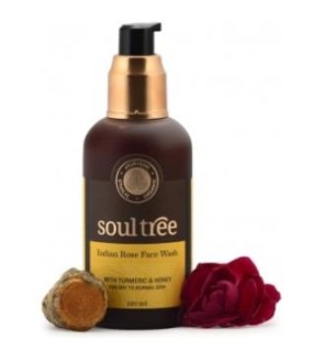 Gel Limpiador Facial Rosas Y Curcuma 120 Ml Soultree